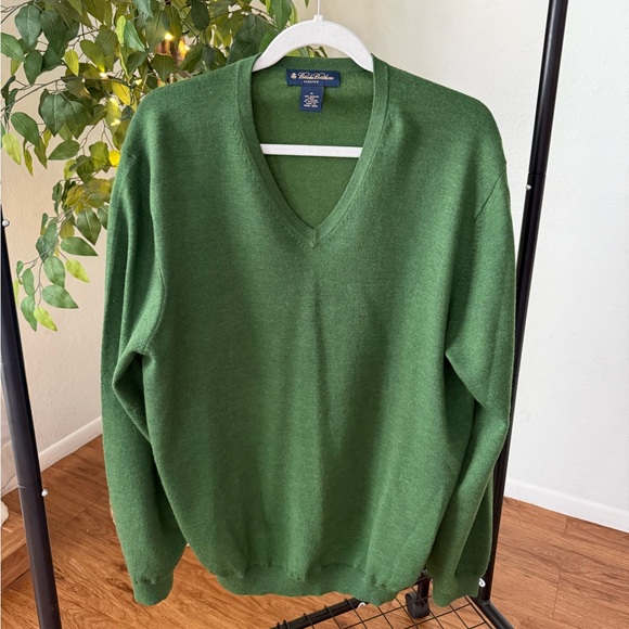 Brooks Brothers Other - Brooks Brothers Classic Green V-Neck Sweater